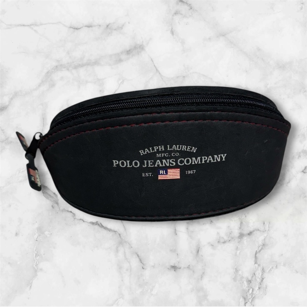 Ralph Lauren Black zipper closure sunglasses case